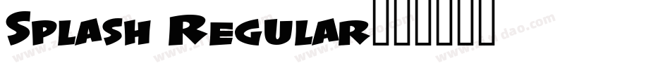 Splash Regular字体转换
